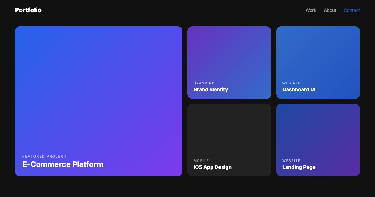 Portfolio Minimalista